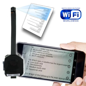WiFi IP Kamera İle düğme kapağı Muayene Okuma Metin Okumak İçin JXLCAM App Uzaktan Cep Telefonu Görünümü Standart Kalite