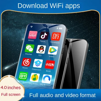 WiFi MP4 Çalar Tam Dokunmatik 4.0 İnç IPS Ekran MP3 Çalarlar kablosuz bluetooth Mp5 Walkman Ses Müzik Kaydedici / FM / Tarayıcı E-Kitap