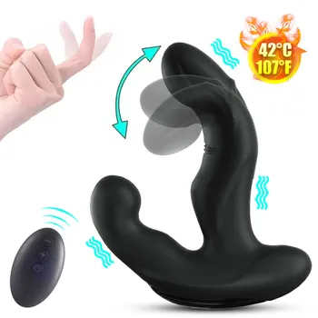 Wiggle prostat masaj aleti Vibratör erkekler için kablosuz ısıtma Anal Plug Seks Oyuncakları Erkekler için Mastürbasyon G Noktası Stimülasyon Seks Shop