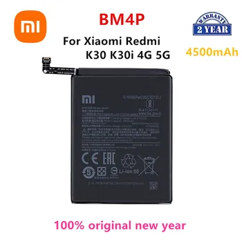 Xiao mi 100 % Orijinal BM4P 4500mAh Pil İçin Xiaomi mi kırmızı mi K30 K30i 4G 5G BM4P Yüksek Kaliteli Telefon Yedek Piller