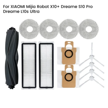 XİAOMİ Mijia Robot X10 + / Dreame S10 Pro / Dreame L10S Ultra Elektrikli Süpürge Parçaları Ana Yan Fırça Hepa Filtre Paspas