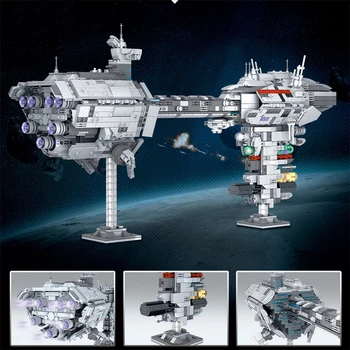 Yaratıcı Yıldız Uzay Gemisi Oyuncaklar 2070 adet Bulutsusu Tıbbi Corvette Yapı Taşları MOC Tuğla Zeplin Modeli Kitleri erkek çocuk oyuncakları Hediyeler