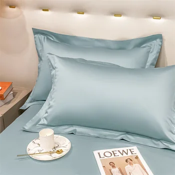 Yastık kılıfı Mısır Pamuklu Yüksek kaliteli Geniş yan yastık örtüsü 2 adet Zengin renk Otel tarzı Yastık Kılıfı 800TC 48*74 70*70cm
