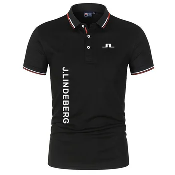 Yaz erkek Golf Gömlek Golf Takım Elbise Rahat Kısa Kollu Nefes Yüksek Kaliteli erkek polo tişört Üst