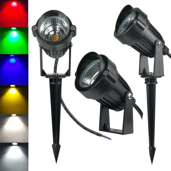 yeni 5W su geçirmez ışıklar LED çim lambası DC12V peyzaj Spot ışık IP65 110V 220V dış aydınlatma lambaları başak ışık bahçe için