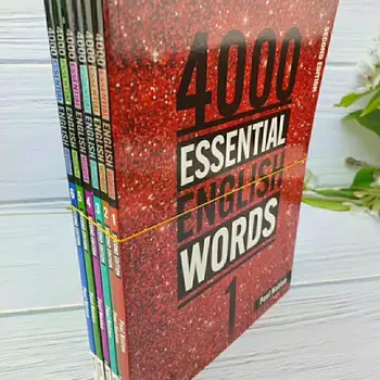 Yeni 6 Kitap / Set 4000 Temel İngilizce Kelimeler Seviye 1-6 IELTS, SAT Çekirdek Kelimeler İngilizce Kelime Kitabı