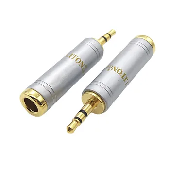 Yeni Altın Kaplama 3.5 mm İla 6.35 mm dişi adaptör Ses Fişi Mikrofon Yüksek kalite