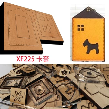 Yeni Japonya Çelik Bıçak Ahşap Kalıp Köpek kart çantası Cüzdan Deri Zanaat Yumruk El Aracı Kesim Bıçağı Kalıp XF225