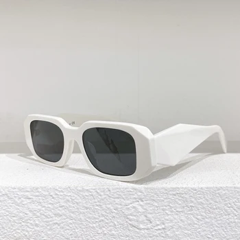 Yeni Trend Erkek Kadın Asetat moda güneş gözlükleri Vintage Shades Lady Lüks 17 W F Gözlük UV400 Polarize Gözlük Kutusu