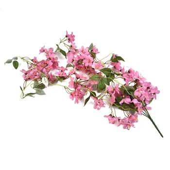 Yeni Yapay Asılı Asma Sahte Sabah Zafer Bahçe Asılı Düğün Kış Yasemin 100cm Kapalı İpek Çiçekler