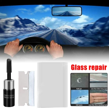 Yeni Çok Amaçlı Otomatik Pencere Kırık Cam Tamir Kurtarma Kiti Cam DIY Araçları Cam Çizik Araba Yıkama ve Bakım Dropship