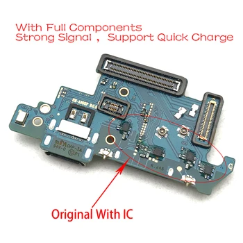Yeni Şarj Kurulu PCB Flex Samsung Galaxy A80 A805F USB Bağlantı Noktası Konektörü Dock Şarj Şerit Kablo