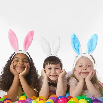Yetişkin Çocuk Sevimli Tavşan Kulaklar Kafa Bandı Elbise Kostüm Tavşan Kulak Hairband Şapkalar Festivali Paskalya saç aksesuarları Saç Çember