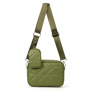 Yeşil Çanta kadın Moda Omuz askılı çanta PU Deri çapraz askılı çanta Ayarlanabilir Kayış
