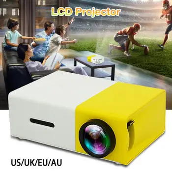 YG300 1080P Mini Projektör Dahili pilli hoparlör 600 Lümen Akıllı Ev LED medya oynatıcı Akıllı Telefon Proyectores Projektörler
