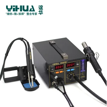 YIHUA 968DB + 3 in 1 fonksiyonu ile sigara ısı tabancası lehimleme istasyonu dijital ekran sıcaklık kontrolü Rework istasyonu