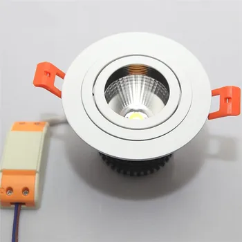 Yüksek Kaliteli kısılabilir yuvarlak LED spot 15W karartma LED Spot ışık LED tavan lambası sıcak beyaz soğuk Beyaz 85-265V Ücretsiz Kargo