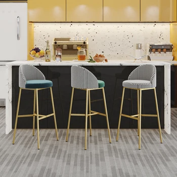 Yüksek Tasarımcı mutfak sandalyeleri Altın Relax Kat Lüks İskandinav Yemek Odası sandalyeleri Taşınabilir Şezlong Pliante Ev Mobilyaları MQ50KT