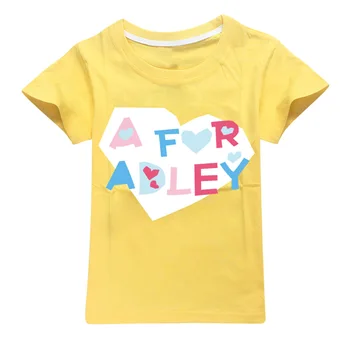 Yürümeye başlayan Yaz Erkek Karikatür Bir ADLEY T-shirt 3D Baskılı Bebek Kız Streetwear Tees Çocuk Çocuk Giysileri Komik sıfır yaka bluzlar