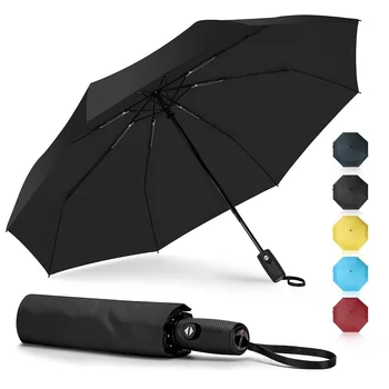 ZOMAKE Rüzgar Geçirmez Tam otomatik Şemsiye Erkek Kadın Şemsiye Üç Katlanır Ticari Büyük Dayanıklı Çerçeve Şemsiye Açık