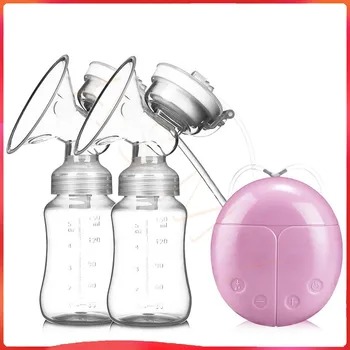 Çift Elektrikli göğüs pompası Süt Şişesi İle Bebek USB BPA ücretsiz Güçlü göğüs pompası s Bebek Emzirme Damla Nakliye