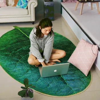 Çocuk yaratıcı yeşil yaprak bakımı oturma odası için bitki emekleme HALI yatak odası mutfak kaymaz mat paspas halı pet köpekler pad
