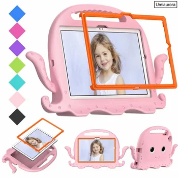 Çocuklar EVA Tablet Kılıf Samsung Galaxy Tab İçin Bir 8.0 T290 S5E S6 A7 Lite SM-T500 SM-T220 A8 10.5 SM-X200 Karikatür Standı Kapak Funda