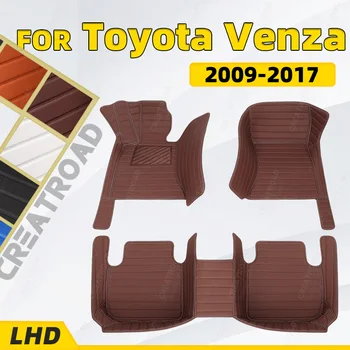 Özel Araba paspaslar Toyota VENZA için 2009 2010 2011 2012 2013 2014 2015 2016 2017 otomatik ayak Pedleri otomobil halı kapak