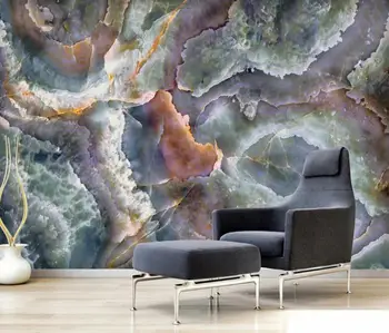 Özel papel de parede 3D mermer taş Duvar Kağıdı Modern Manzara Sanat duvar kağıtları Oturma Odası TV Kanepe yatak odası dekoru çıkartmalar