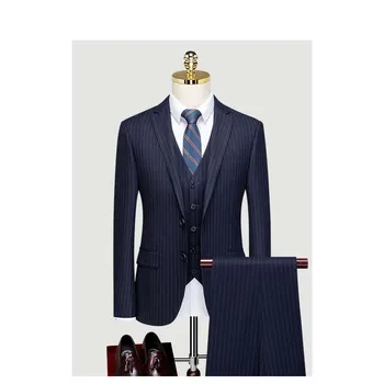 Özel Yapılmış Damat düğün elbisesi Blazer Pantolon İş High-end Klasik Elbise Pantolon SA05-99999