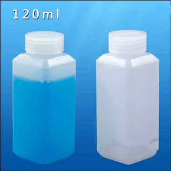Ücretsiz Kargo 120 ml Beyaz Şeffaf Plastik Kare Boş Şişe Temizleyici Koruyucular Endüstriyel Uygulamalar Boş ambalaj şişesi