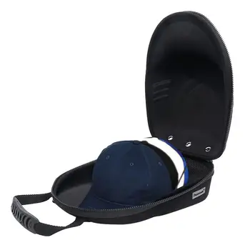 Şapka Seyahat Çantası Taşınabilir Açık Seyahat Şapka taşıma çantası Omuz Askısı Ve Karabina İle Su Geçirmez sert EVA Kutusu Çoğu Şapka İçin