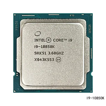 Процессор Intel Core i9-10850K i9 10850K 3,6 ГГц, десятиядерный, 20-поточный ЦПУ, L3 = 20M 125W LGA 1200