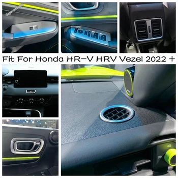 Mat İç Tamir Kiti Fit Honda HR-V HRV Vezel 2022 Arka + Dashboard Hava AC Havalandırma Çıkışı / Kapı Kolu kase kapağı Trim ABS