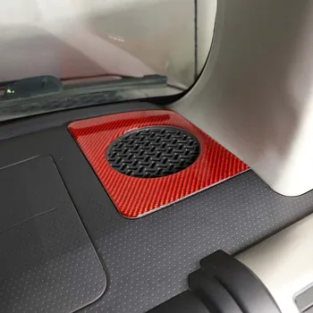 Toyota FJ cruiser için yumuşak karbon fiber araba dashboard boynuz çerçeve dekoratif sticker iç aksesuarları modifikasyonu